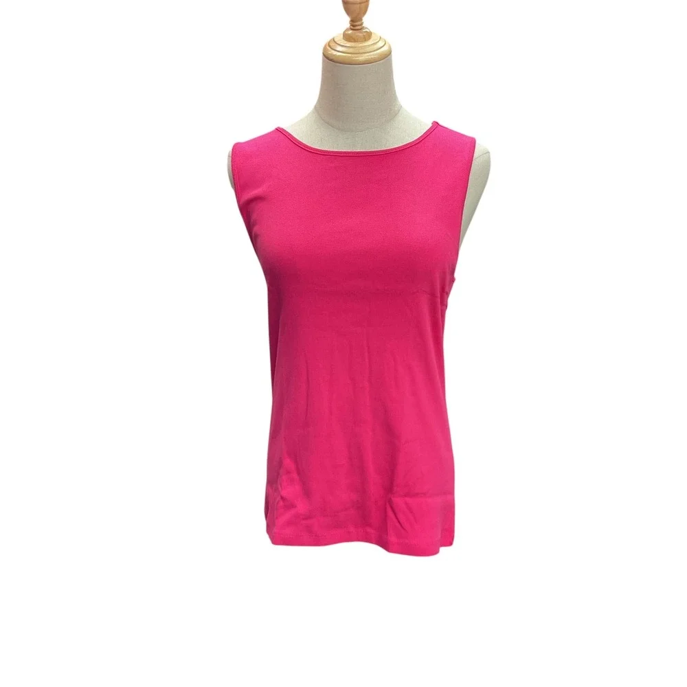 J. Crew Shell Tank Top Size L Sweet Fuchsia Sleeveless‎ Pullover Casual NWT